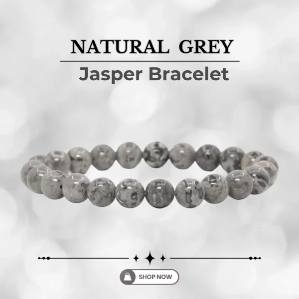 Natural Grey Jasper Bracelet