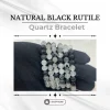 Natural Black Rutile Quartz Bracelet