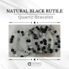 Natural Black Rutile Quartz Bracelet