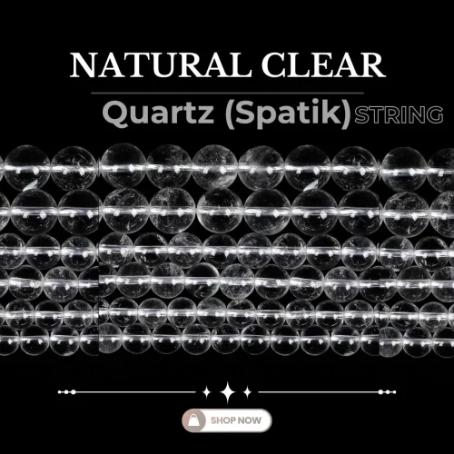 Natural Clear Quartz (SPATIK) String