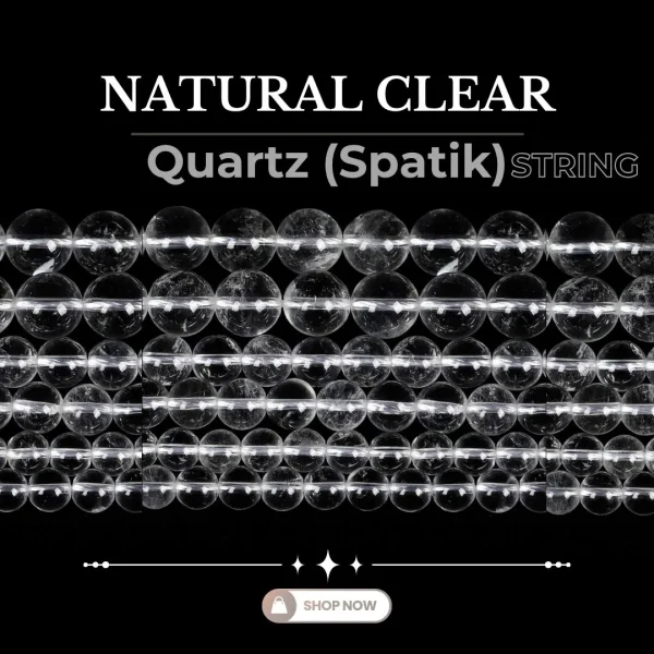 Natural Clear Quartz (SPATIK) String