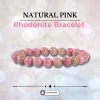 Natural Pink Rhodonite Bracelet