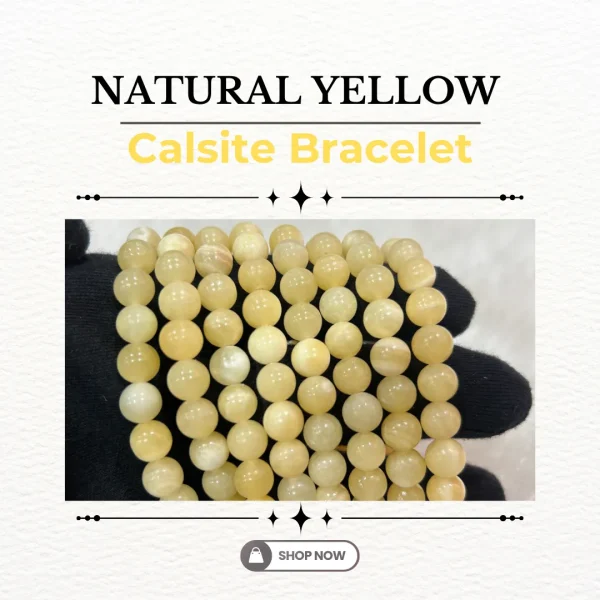 Natural Yellow Calsite Bracelet