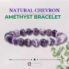 Natural Chevon Amethyst Bracelet