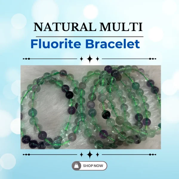 114.webp Natural Multi Fluorite Bracelet