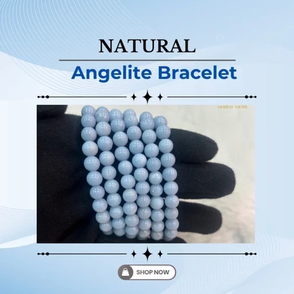 Natural Angelite Bracelet