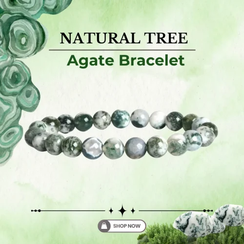 152.webp Natural Tree Agate Bracelet