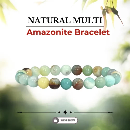 158.webp Natural Multi Amazonite Bracelet