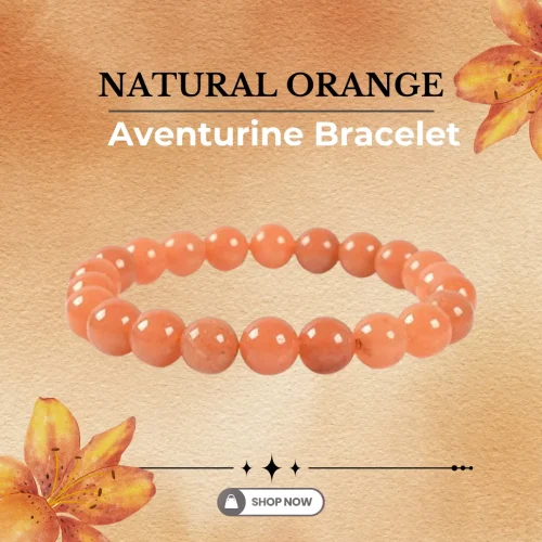 159.webp Natural Orange aventurine Bracelet