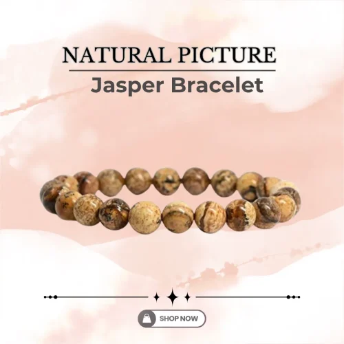 178.webp Natural Picture Jasper Bracelet