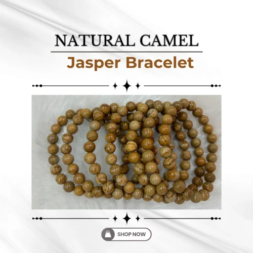 180-1.webp Natural Camel Jasper Bracelet