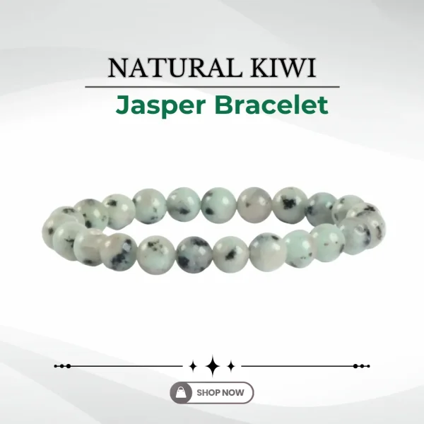 202.webp Natural Kiwi Jasper Bracelet