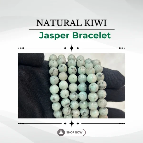 203.webp Natural Kiwi Jasper Bracelet