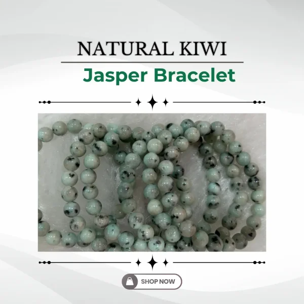 204.webp Natural Kiwi Jasper Bracelet