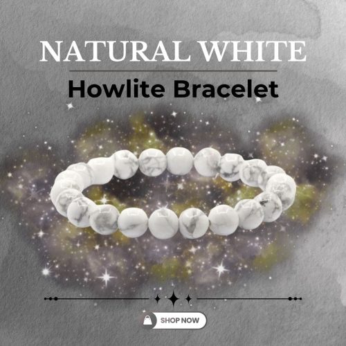 26.jpg Natural White Howlite Bracelet