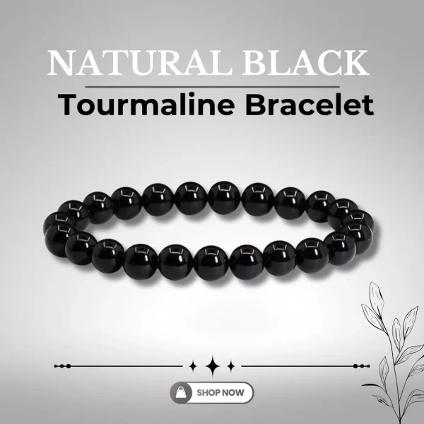 Natural Black Tourmaline Bracelet