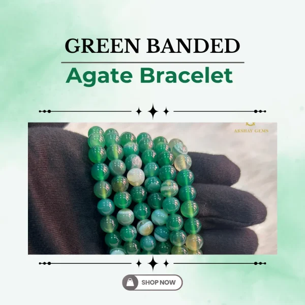 77.webp Green Banded Agate Bracelet