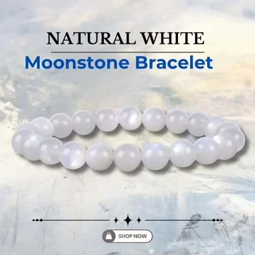97.webp Natural White Moonstone Bracelet